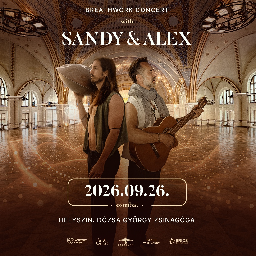 Breathwork Concert with Sandy & Alex — Saturday, September 26, 2026 at Dózsa György Synagogue, Budapest